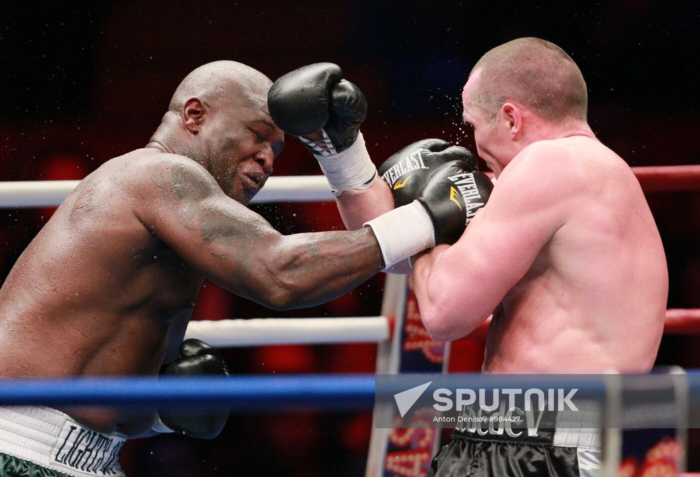 Boxing. Bout between Denis Lebedev and James Toney