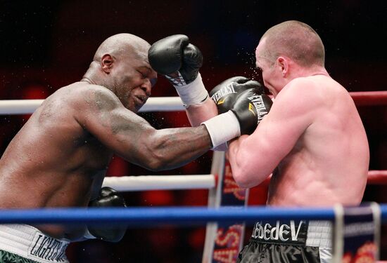 Boxing. Bout between Denis Lebedev and James Toney
