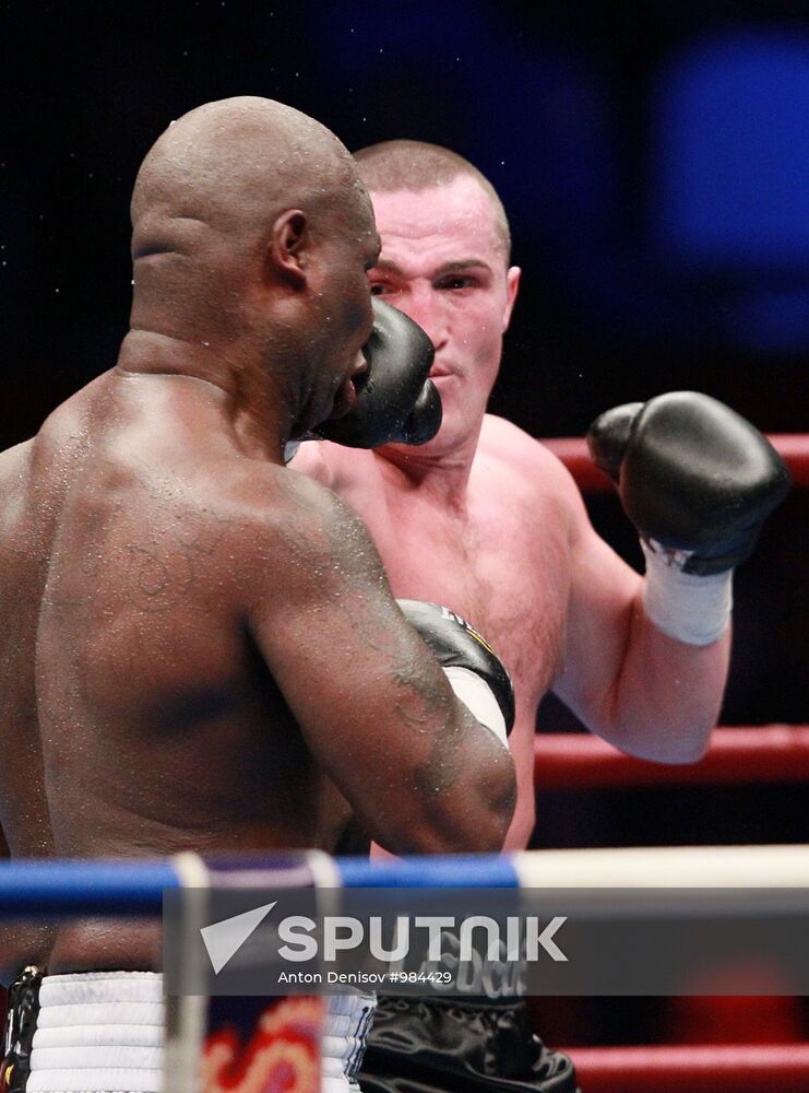 Boxing. Bout between Denis Lebedev and James Toney