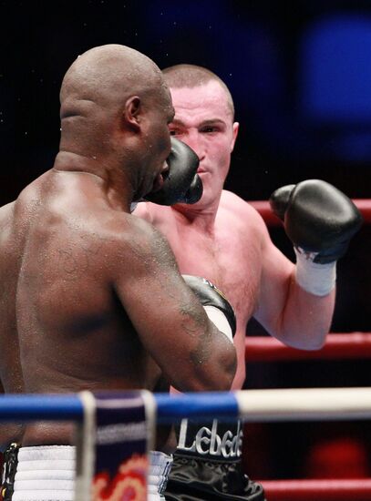 Boxing. Bout between Denis Lebedev and James Toney