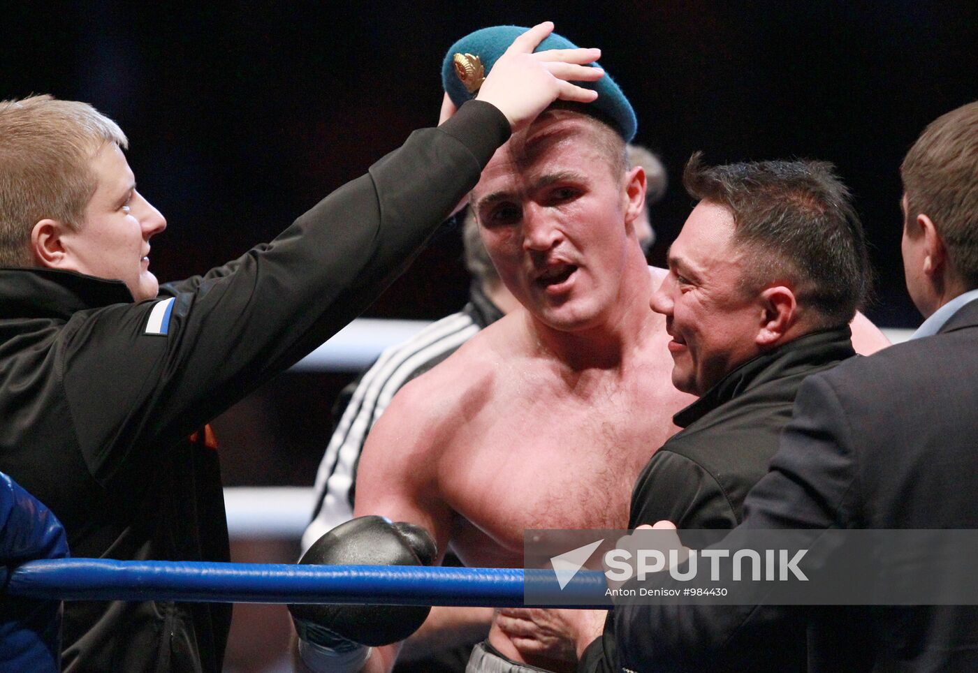 Boxing. Bout between Denis Lebedev and James Toney