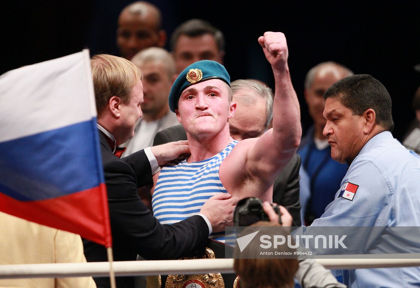 Boxing. Bout between Denis Lebedev and James Toney