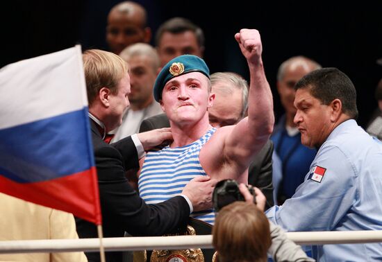 Boxing. Bout between Denis Lebedev and James Toney