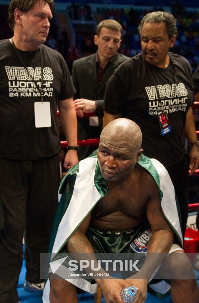 Boxing. Bout between Denis Lebedev and James Toney