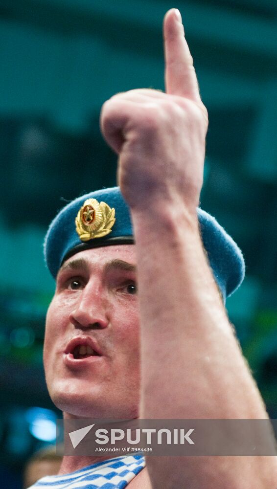 Boxing. Bout between Denis Lebedev and James Toney