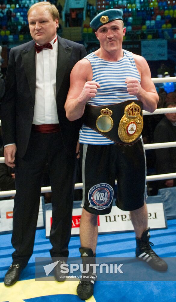 Boxing. Bout between Denis Lebedev and James Toney