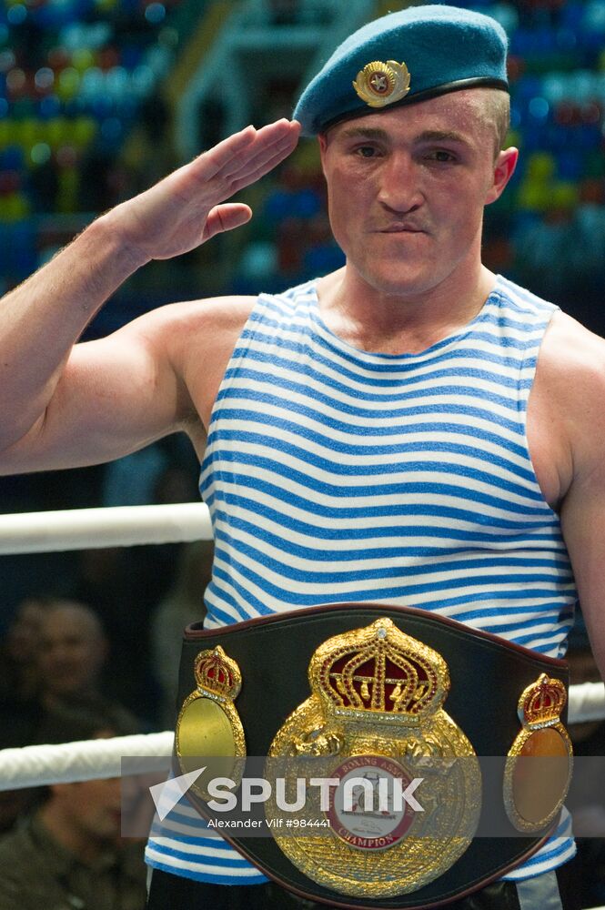 Boxing. Bout between Denis Lebedev and James Toney