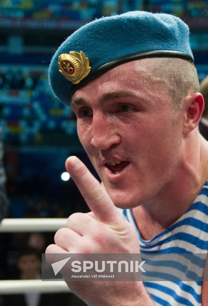 Boxing. Bout between Denis Lebedev and James Toney