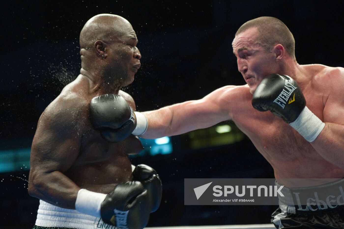 Boxing. Bout between Denis Lebedev and James Toney