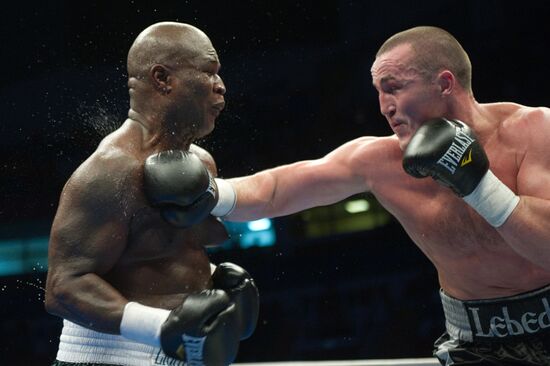 Boxing. Bout between Denis Lebedev and James Toney