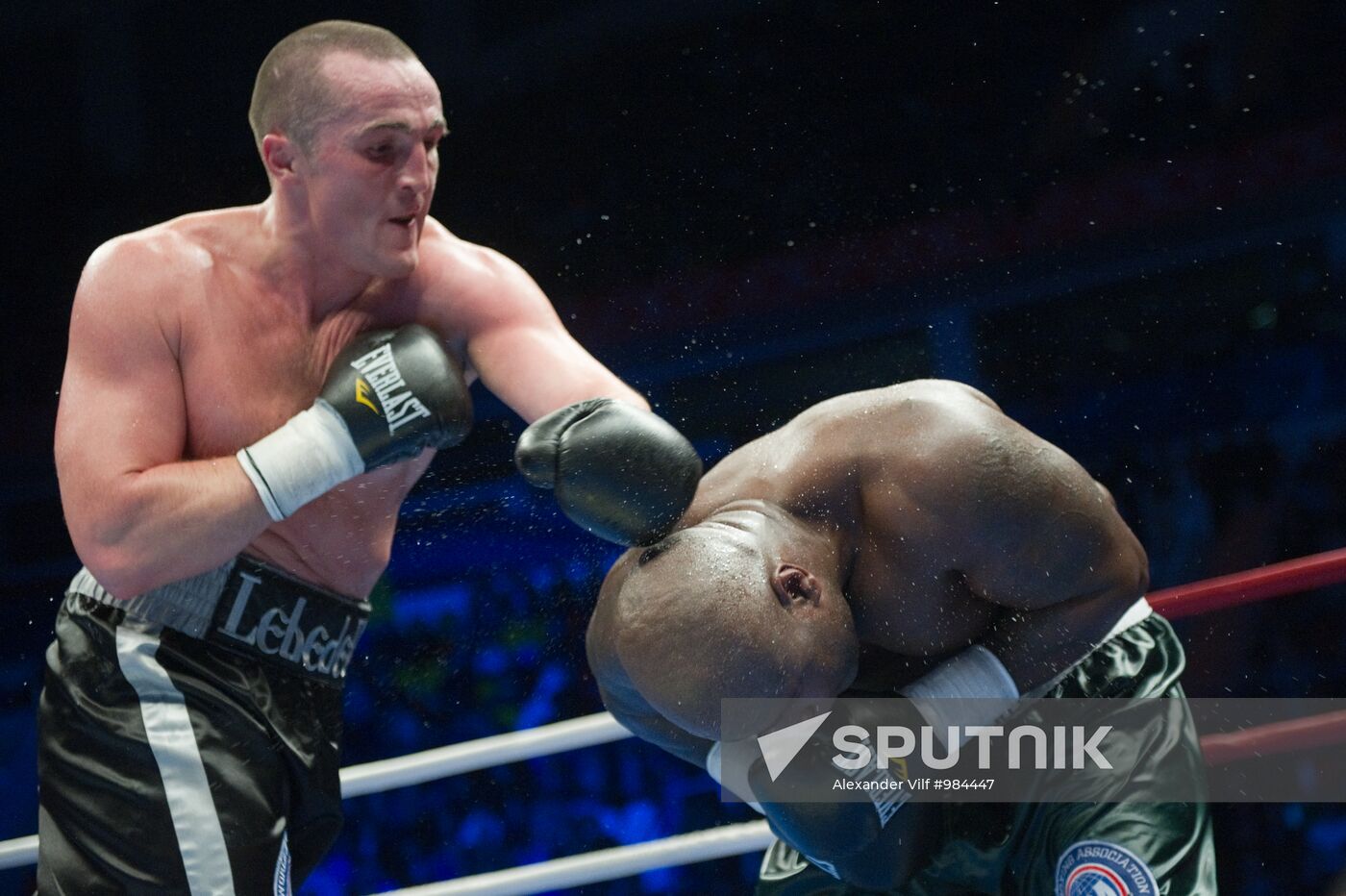Boxing. Bout between Denis Lebedev and James Toney