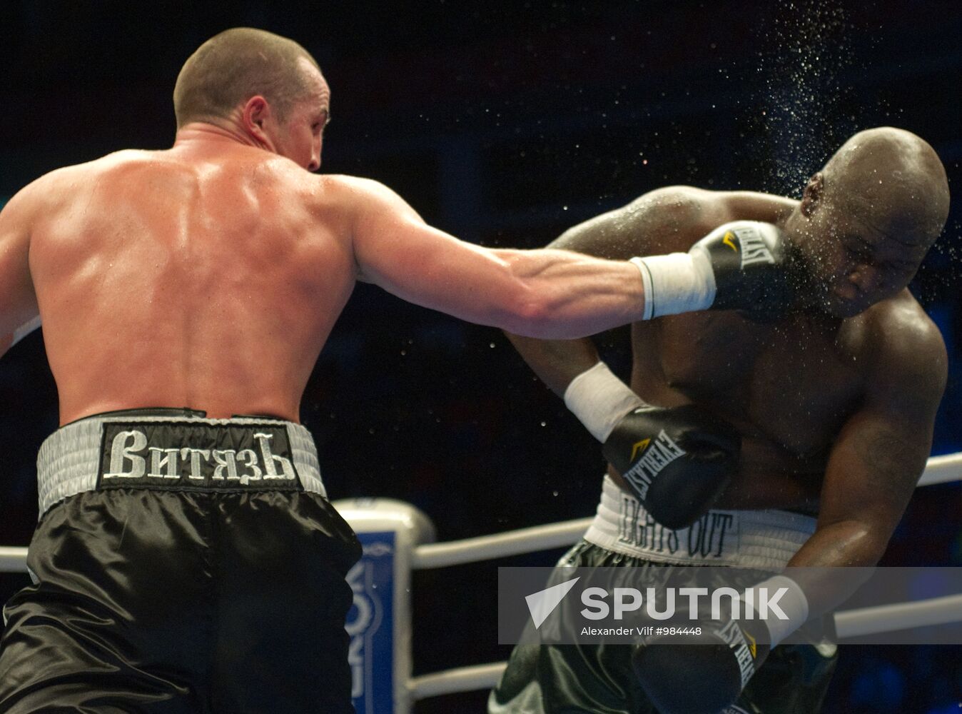 Boxing. Bout between Denis Lebedev and James Toney