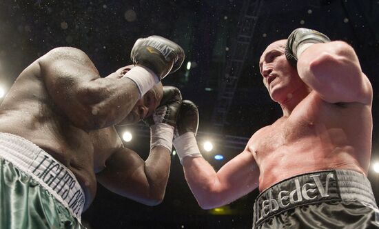 Boxing. Bout between Denis Lebedev and James Toney