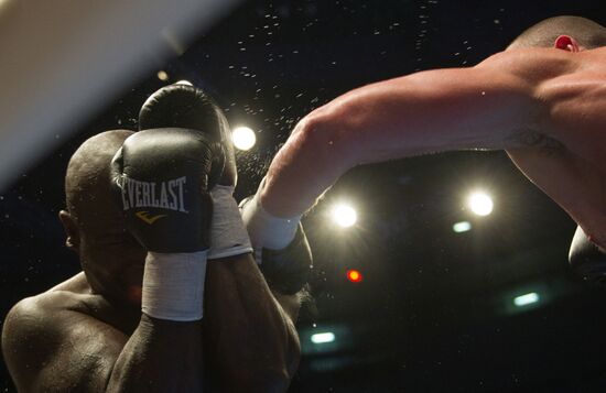 Boxing. Bout between Denis Lebedev and James Toney