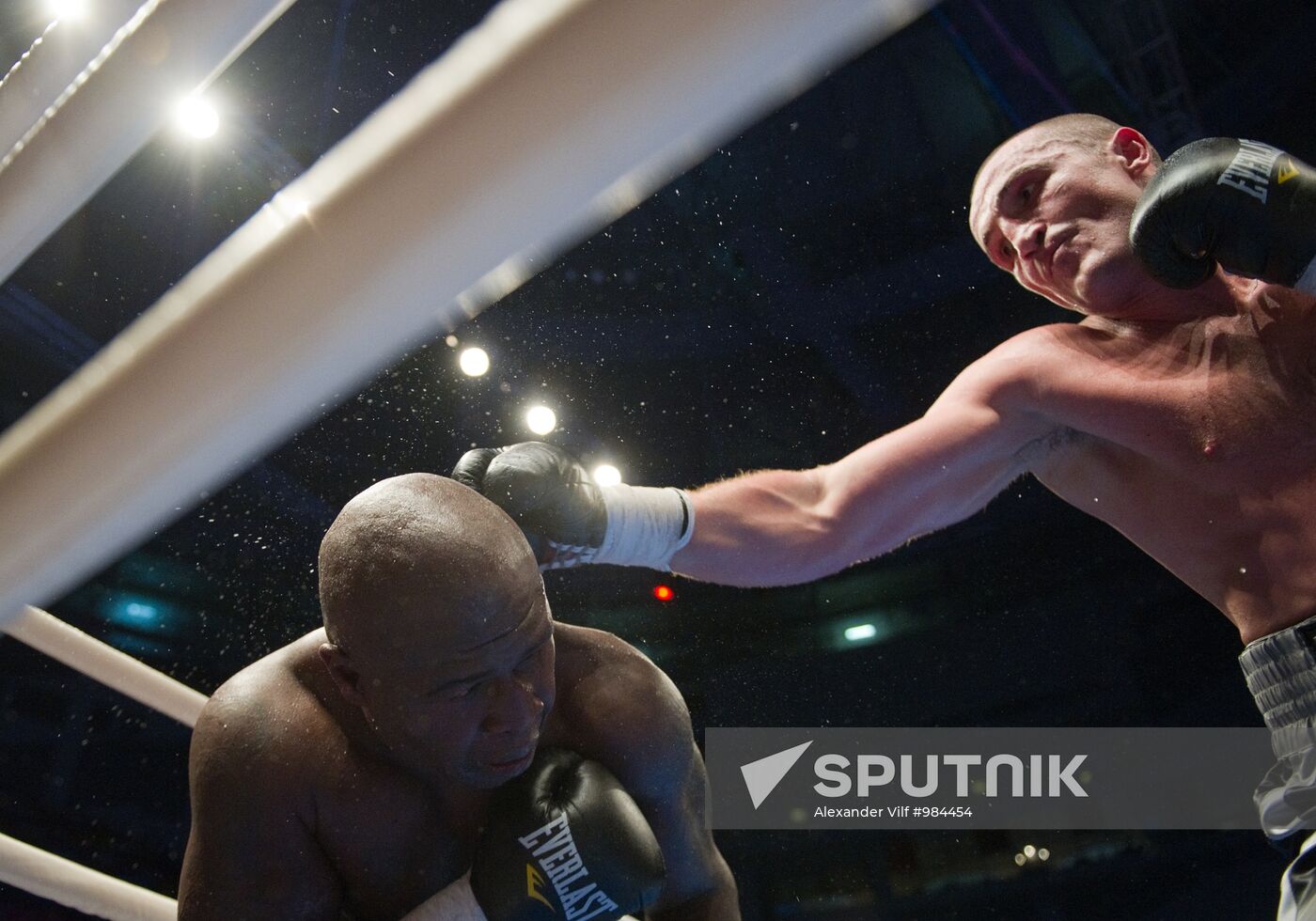 Boxing. Bout between Denis Lebedev and James Toney