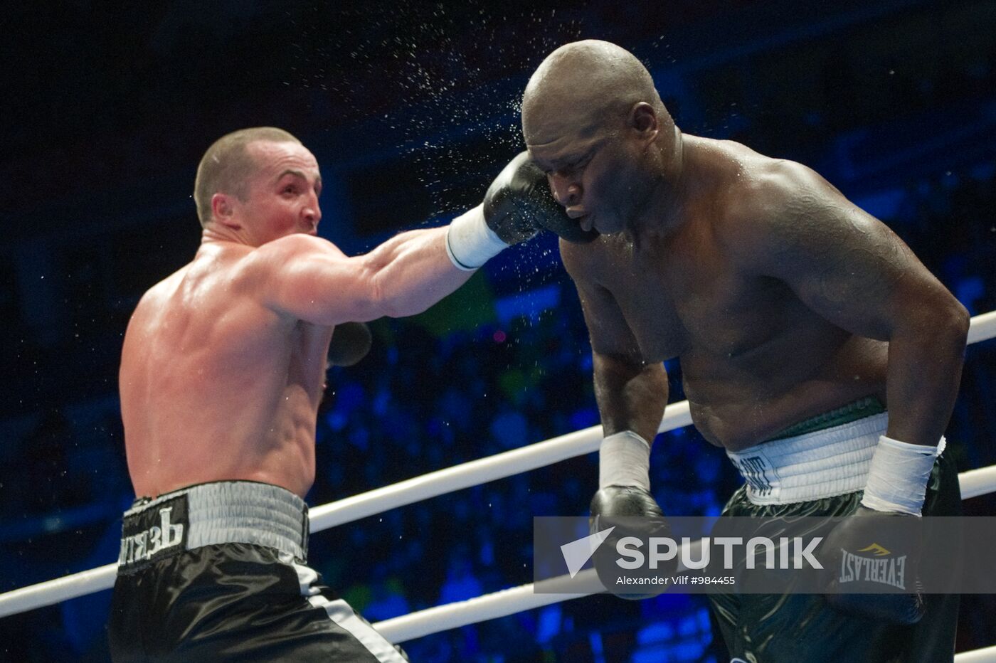 Boxing. Bout between Denis Lebedev and James Toney