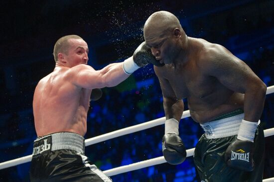 Boxing. Bout between Denis Lebedev and James Toney