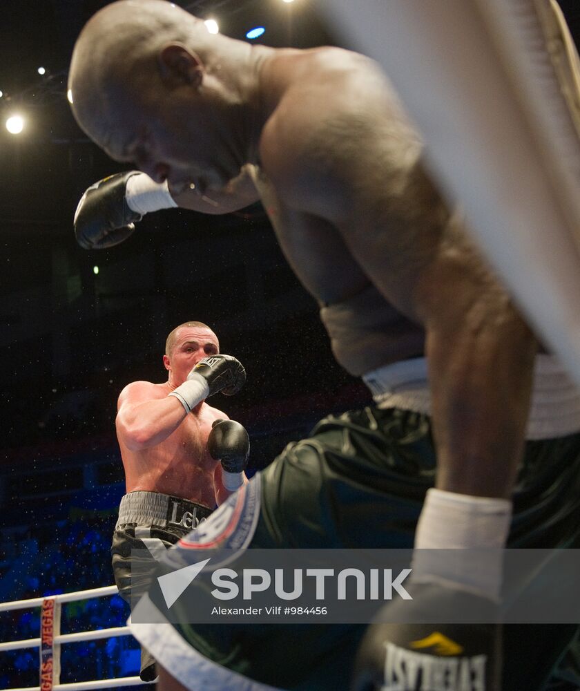 Boxing. Bout between Denis Lebedev and James Toney