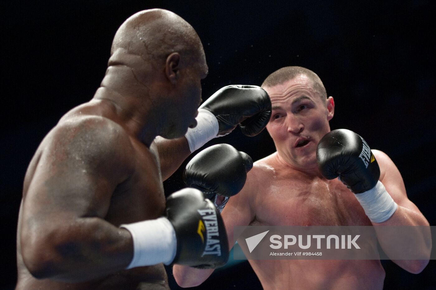 Boxing. Bout between Denis Lebedev and James Toney