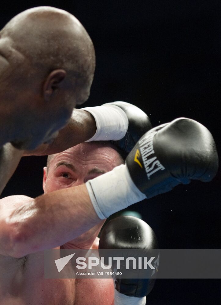 Boxing. Bout between Denis Lebedev and James Toney