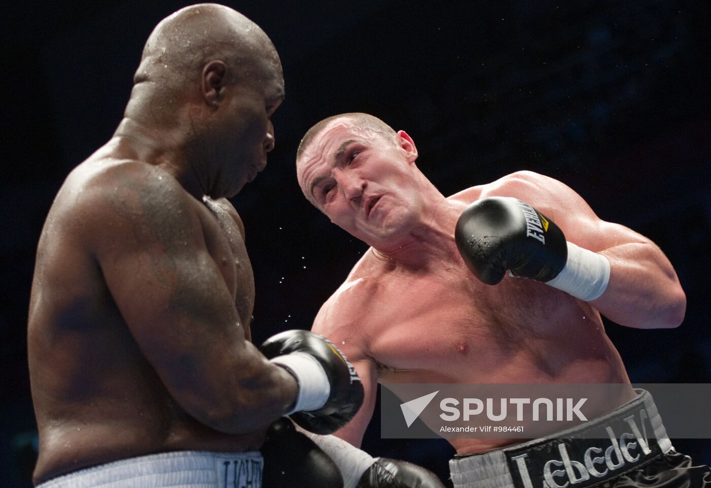 Boxing. Bout between Denis Lebedev and James Toney