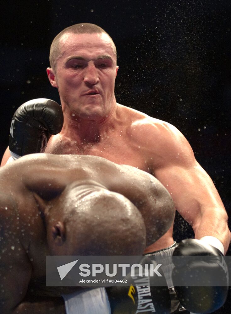 Boxing. Bout between Denis Lebedev and James Toney