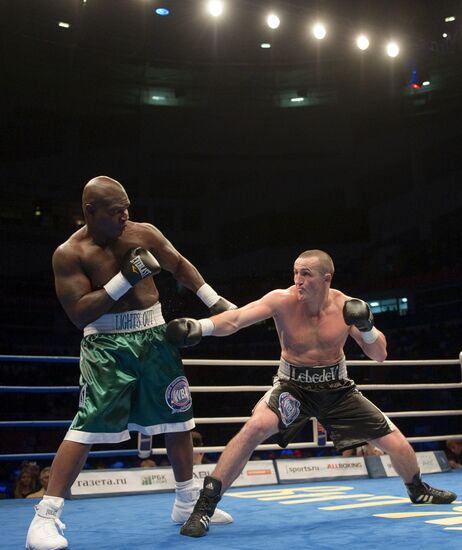 Boxing. Bout between Denis Lebedev and James Toney