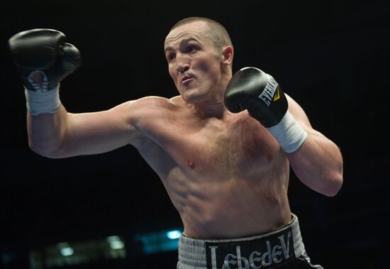 Boxing. Bout between Denis Lebedev and James Toney