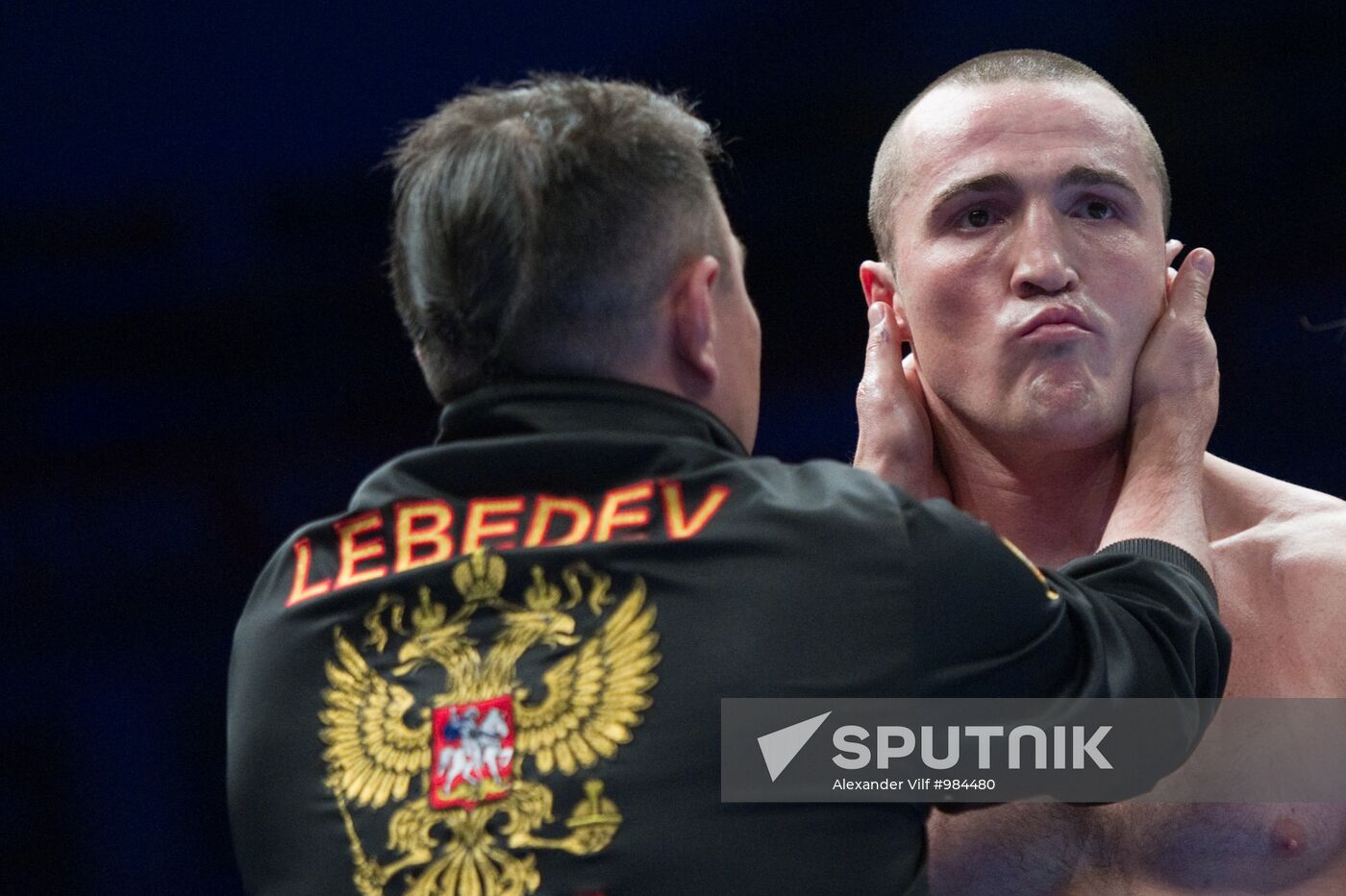 Boxing. Bout between Denis Lebedev and James Toney