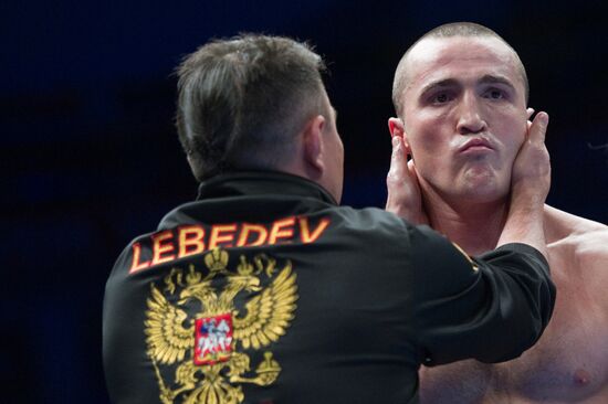 Boxing. Bout between Denis Lebedev and James Toney