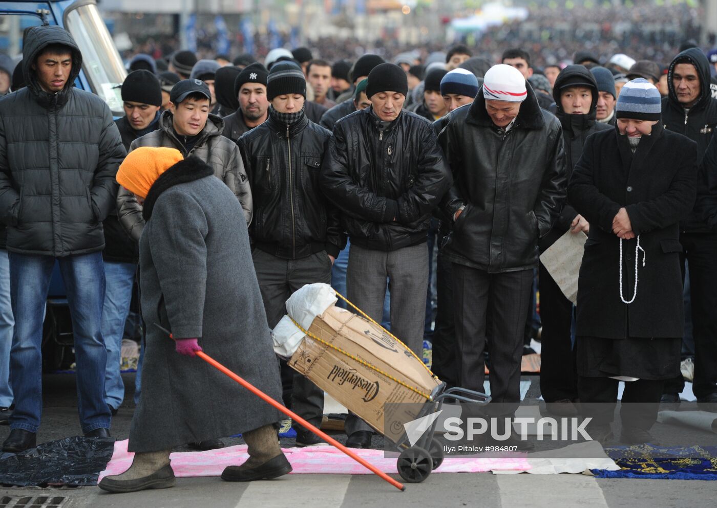 Russian Muslims celebrate Eid al-Adha in Moscow