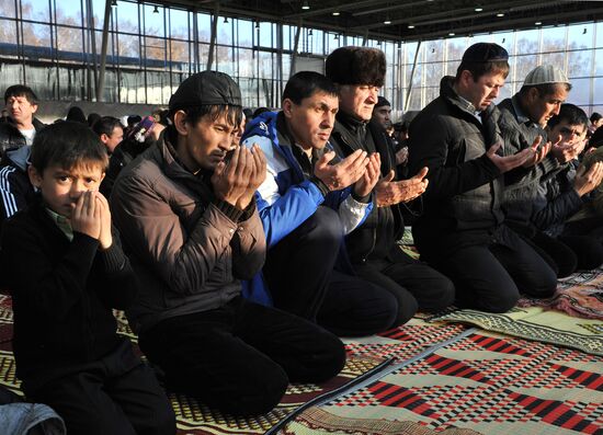 Russian Muslims celebrate Eid al-Adha in Moscow