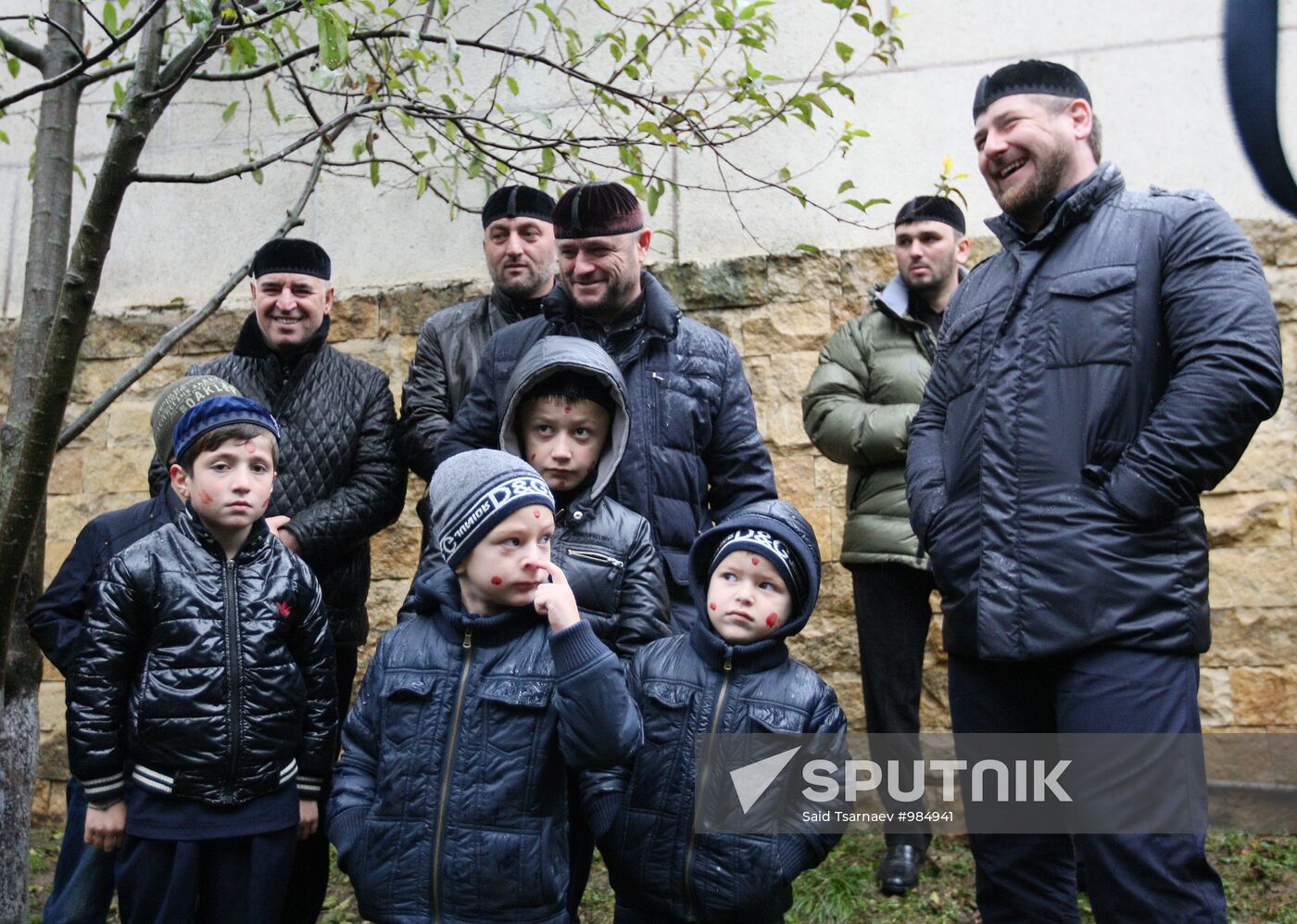 Muslims celebrate Eid al-Adha in Tsentoroy village, Chechnya