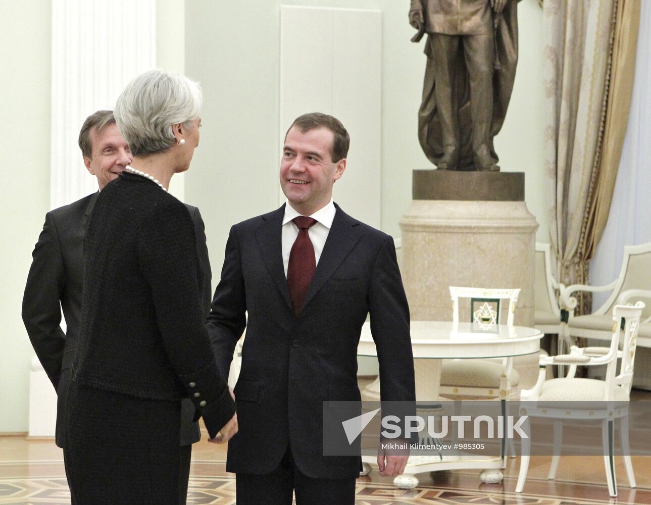 D.Medvedev meets with C.Lagarde