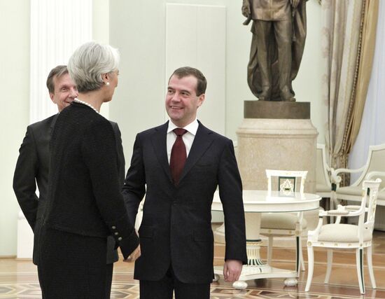 D.Medvedev meets with C.Lagarde