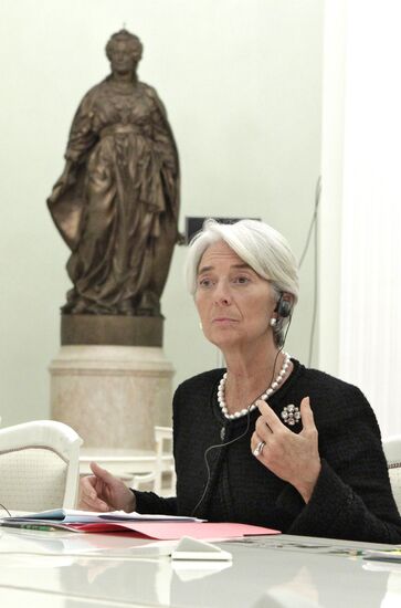D.Medvedev meets with C.Lagarde