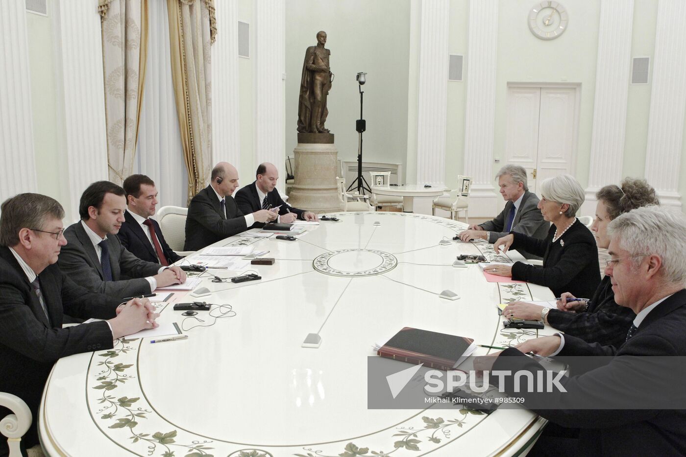 D.Medvedev meets with C.Lagarde