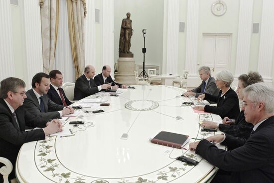 D.Medvedev meets with C.Lagarde