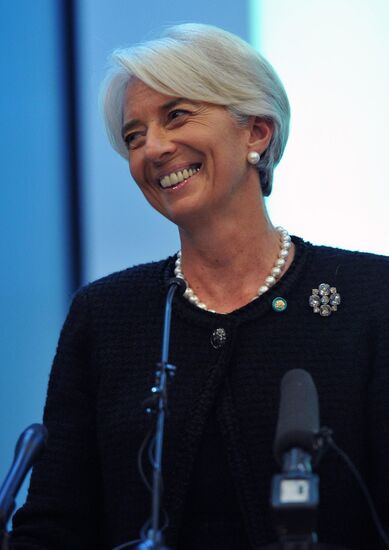 Lecture by managing director of IMF Christine Lagarde