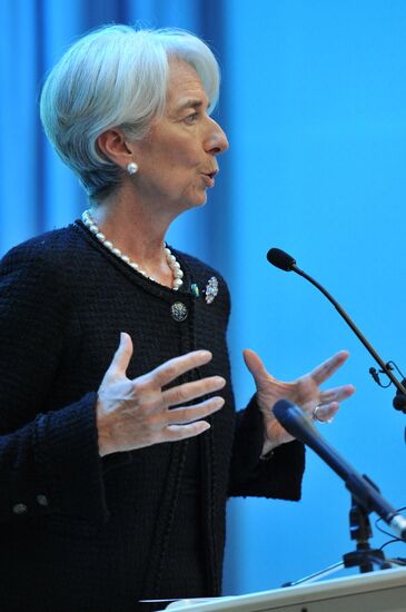 Lecture by managing director of IMF Christine Lagarde