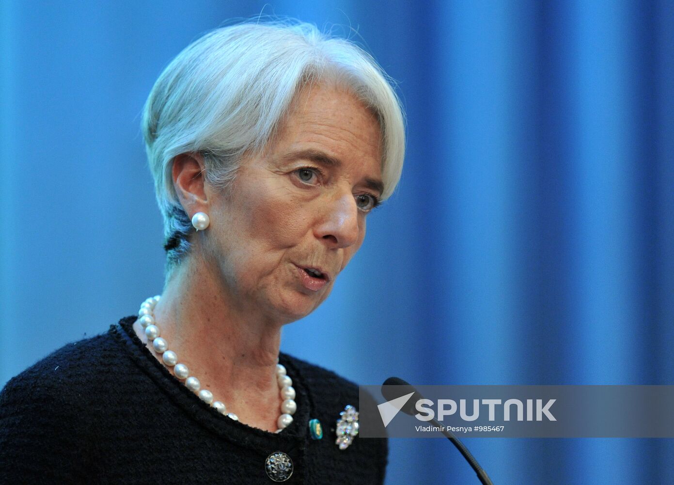 Lecture by managing director of IMF Christine Lagarde