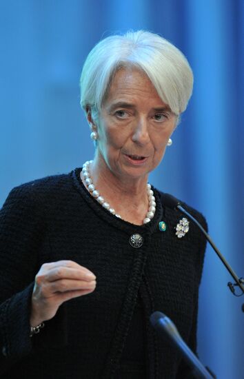 Lecture by managing director of IMF Christine Lagarde