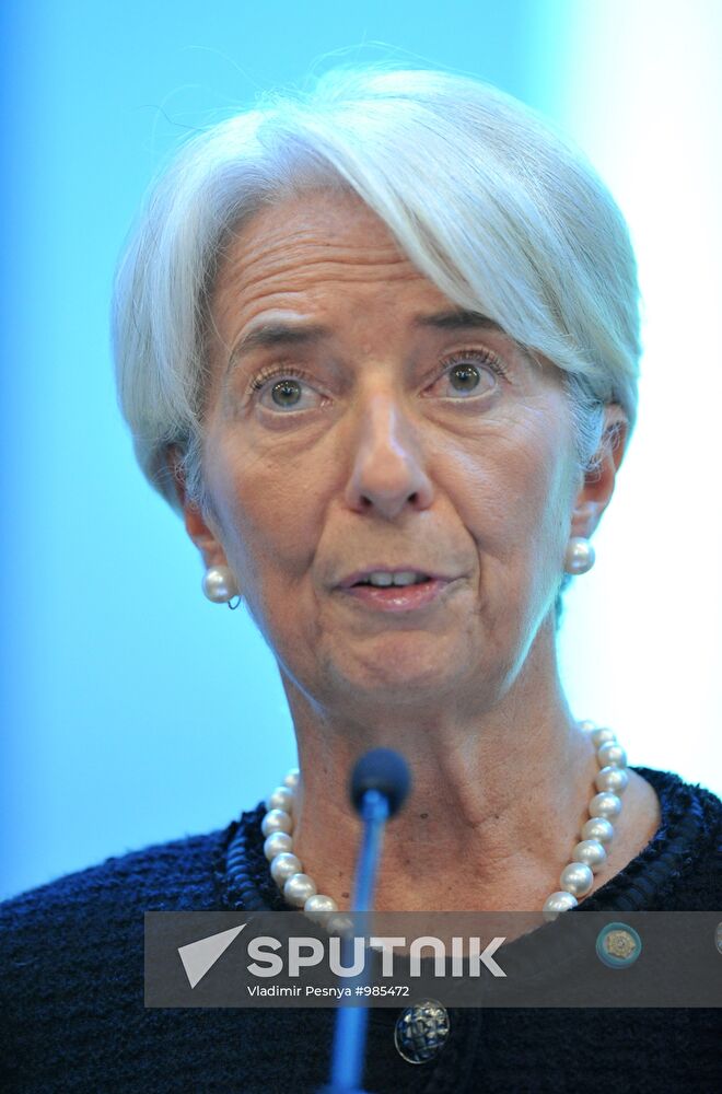 Lecture by managing director of IMF Christine Lagarde