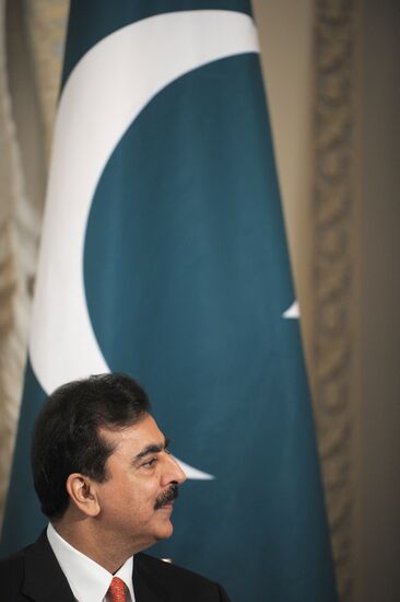 Pakistani Prime Minister Yousaf Raza Gillani