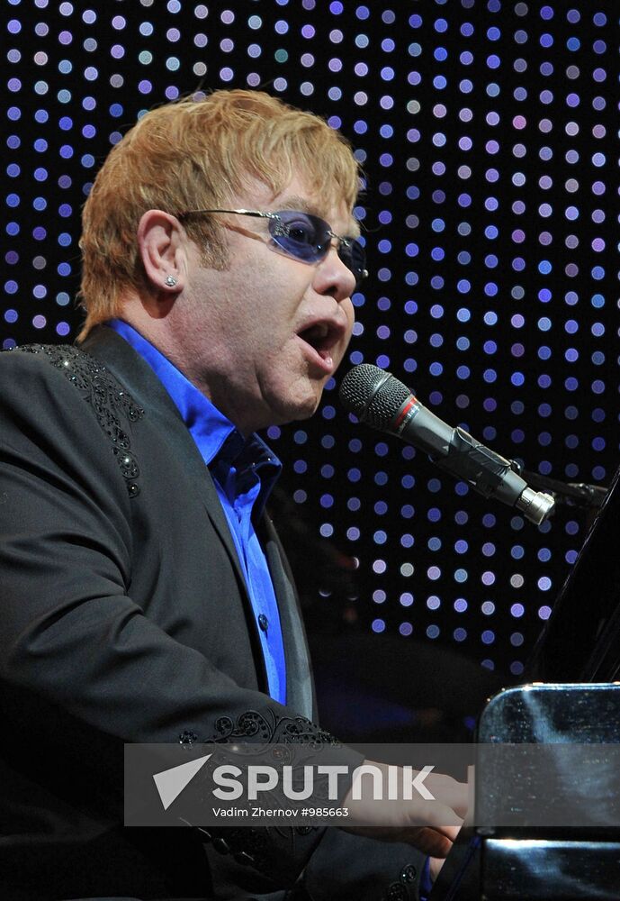 Elton John concert in St. Petersburg