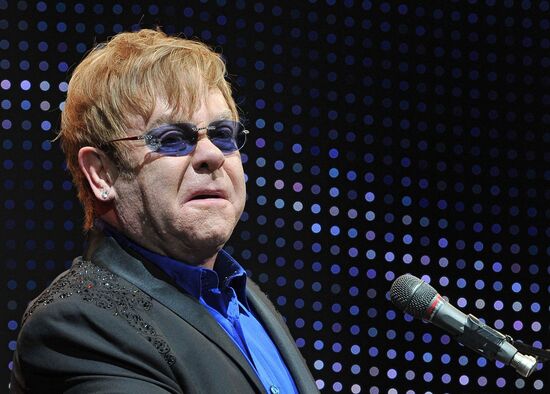 Elton John concert in St. Petersburg