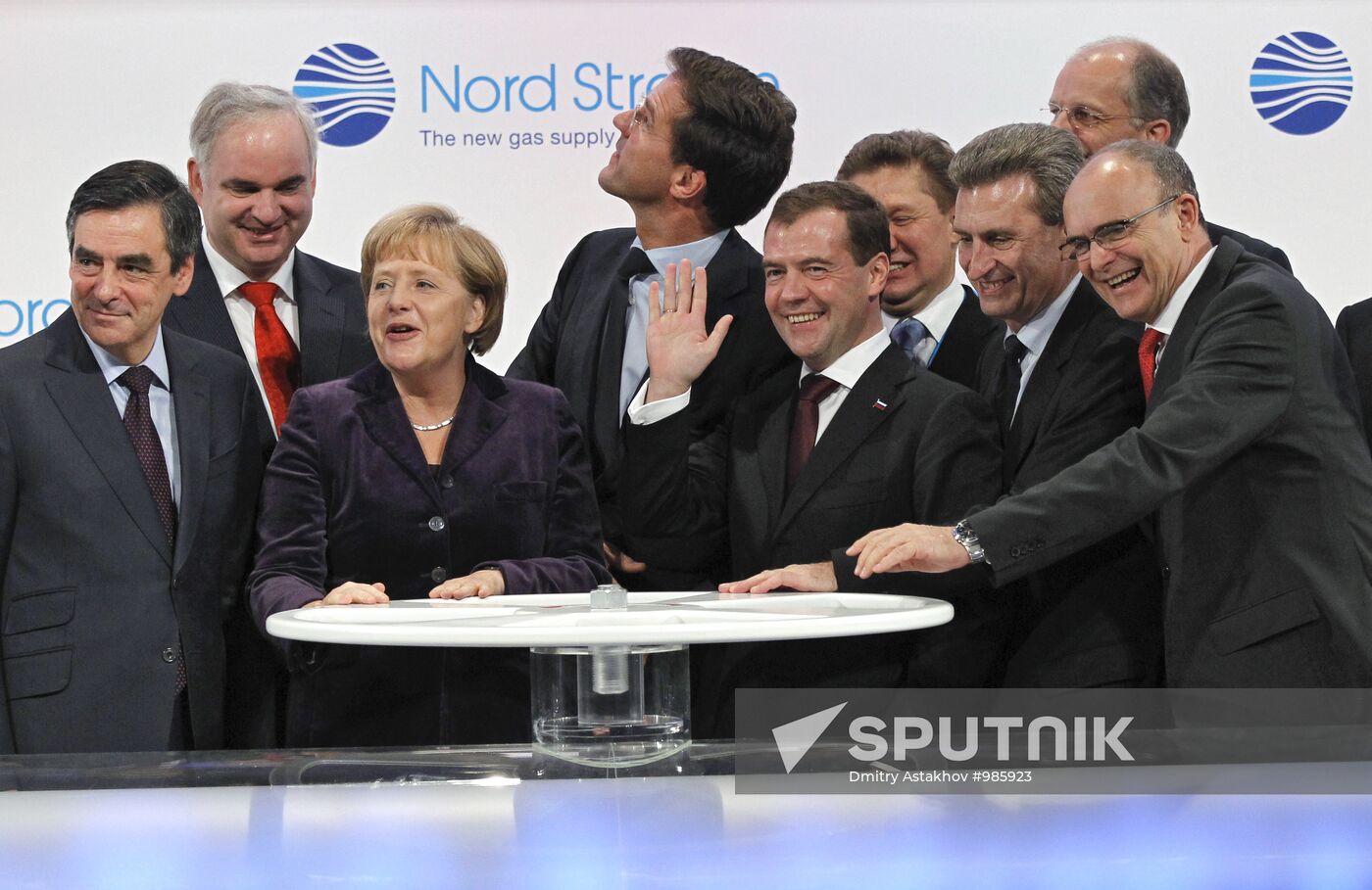 Dmitry Medvedev attends Nord Stream pipeline commissioning