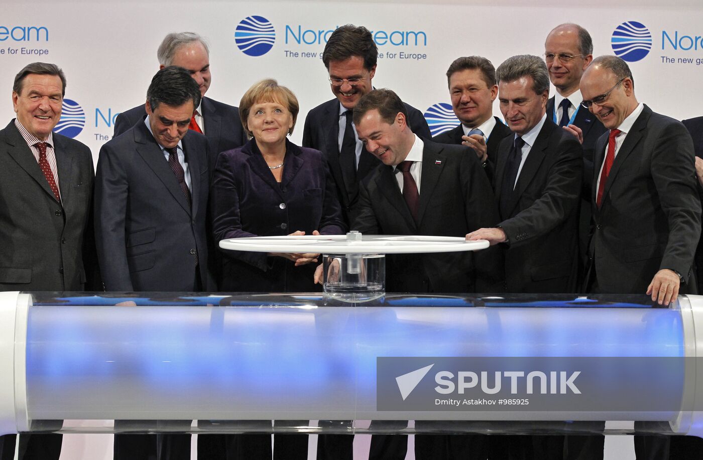 Dmitry Medvedev attends Nord Stream pipeline commissioning