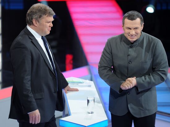 Political debates between Just Russia and Yabloko