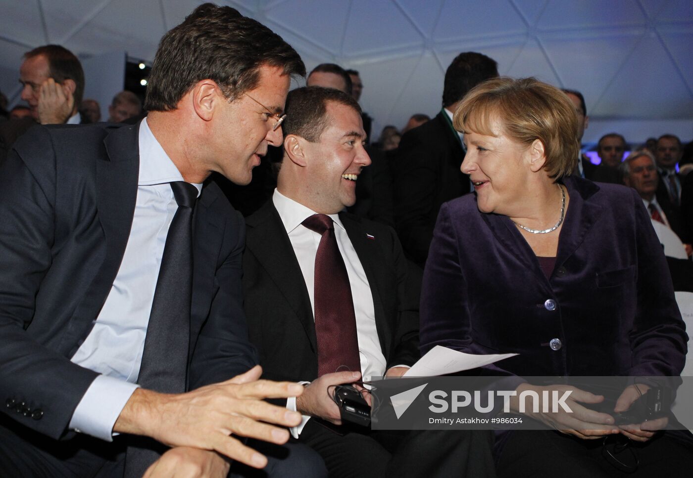 Dmitry Medvedev attends Nord Stream pipeline commissioning